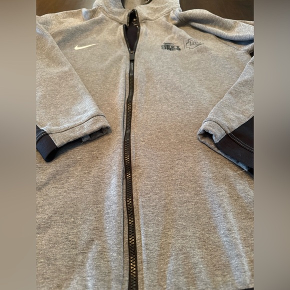 Nike Gray Kansas City Chiefs Zip-Up Hoodie dri-fit next ones - Picture 5 of 14